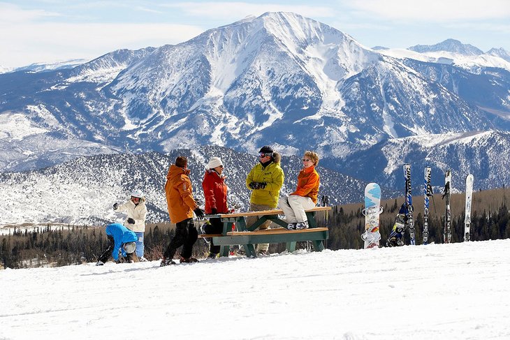 Esquiadores en Sunlight Mountain