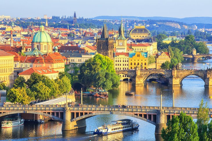Vistas al casco antiguo de Praga