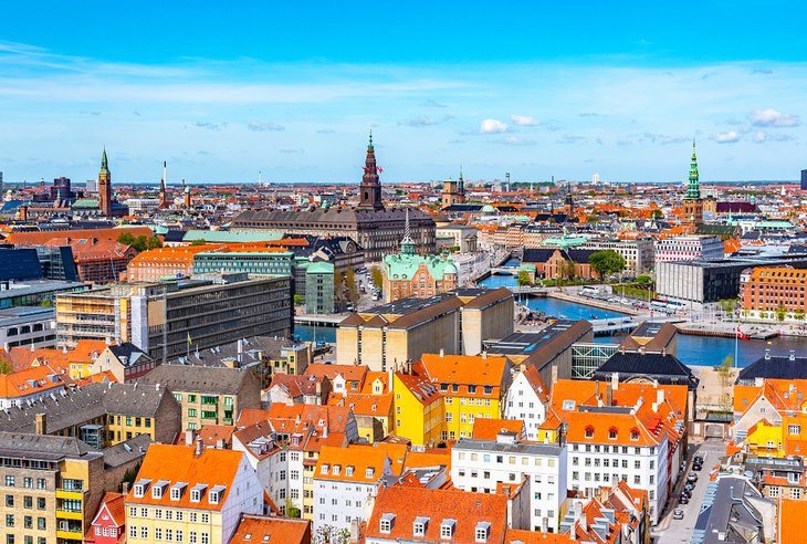 Vista aérea de Copenhague
