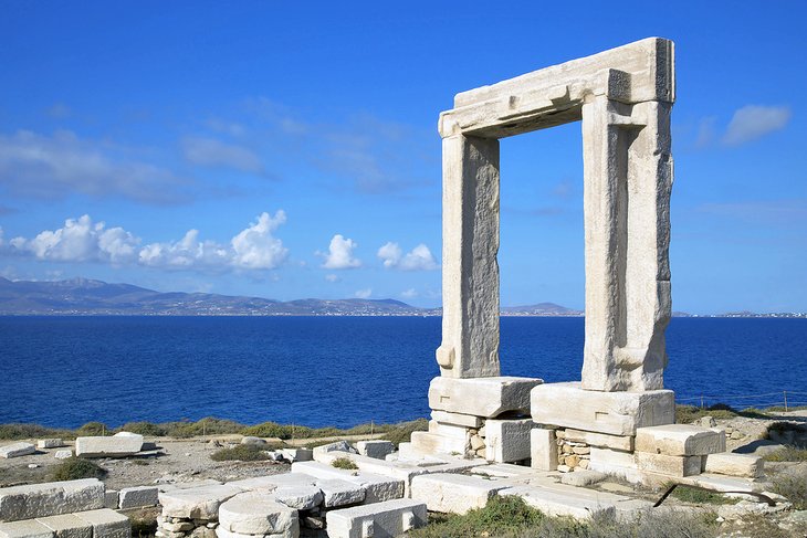 El templo de Apolo en la isla de Naxos