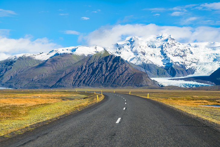 Un paisaje espectacular en la carretera de circunvalación de Islandia