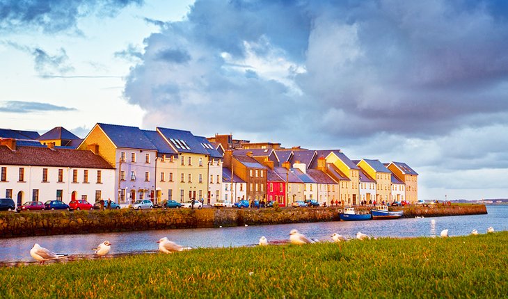 Casas coloridas en Galway