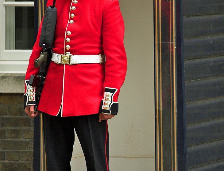 Uno de los muchos uniformes ingleses