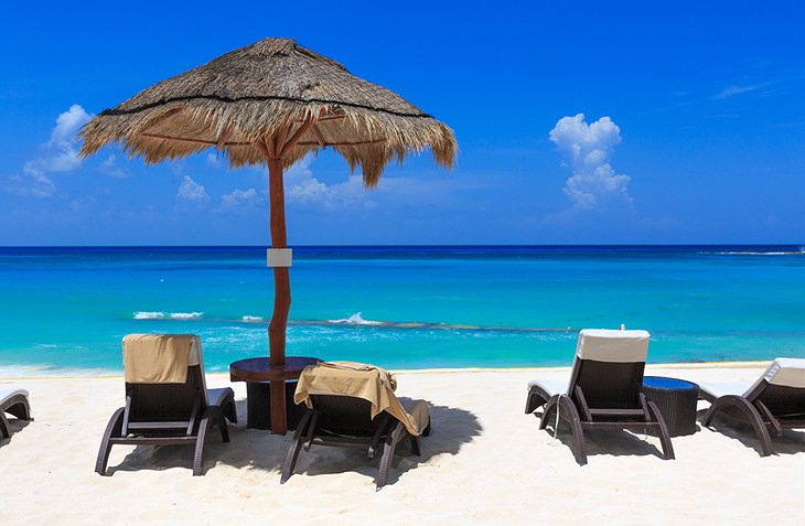 Sillas de playa en Cancún