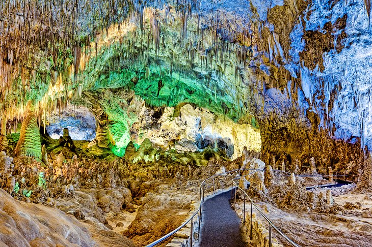 La gran sala de las cavernas de Carlsbad