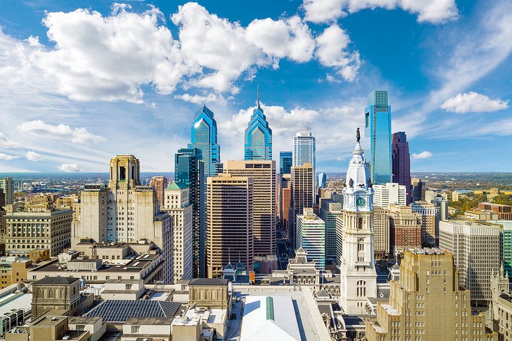 Vista aérea de Filadelfia