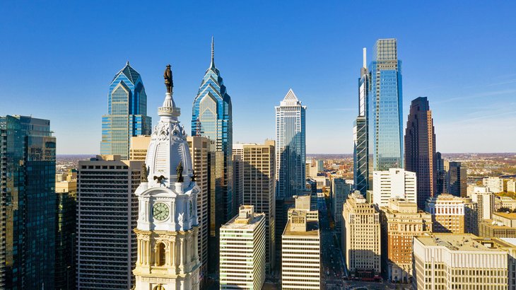 Vista sobre el centro de Filadelfia