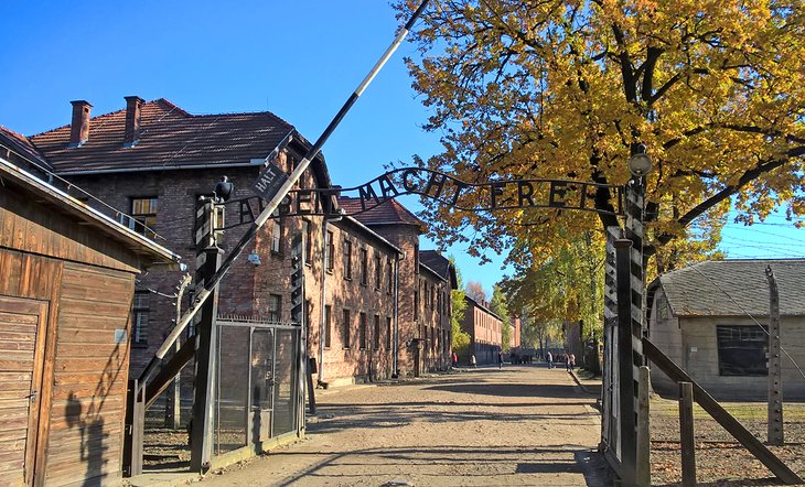 Entrada al campo de concentración de Auschwitz