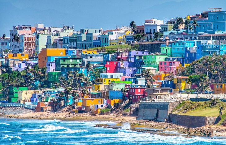 Casas coloridas en San Juan