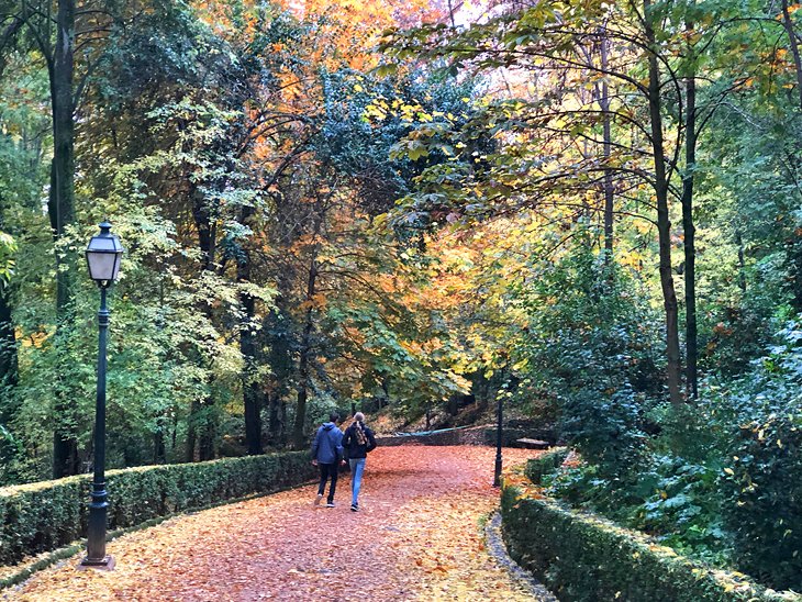 Colores de otoño en un paseo familiar desde la Alhambra