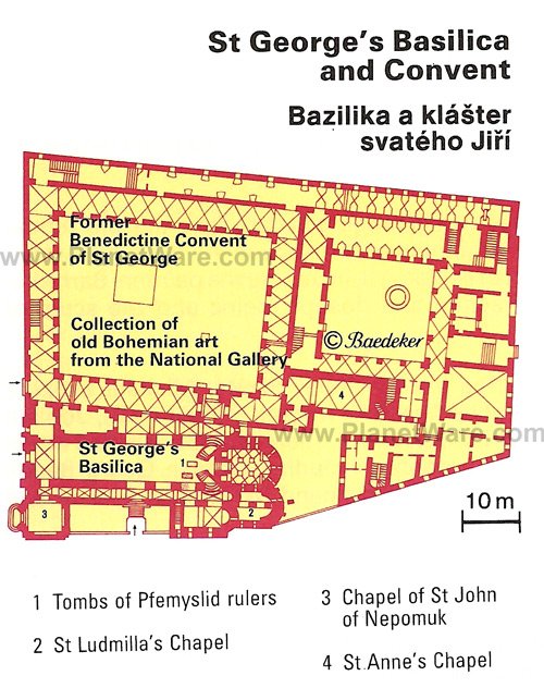 Basílica y Convento de San Jorge - Plano de planta