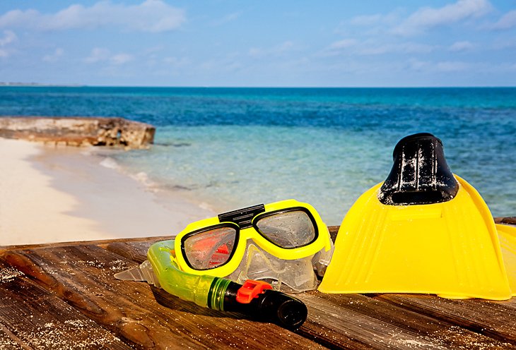 Equipo de snorkel en Turks y Caicos
