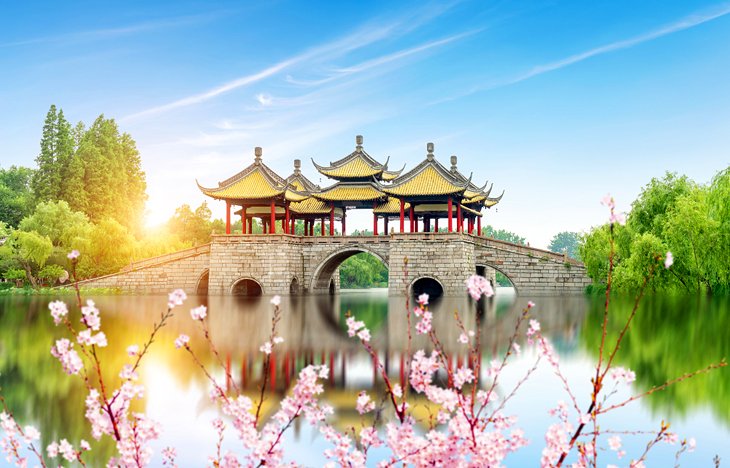 El puente del loto en Yangzhou