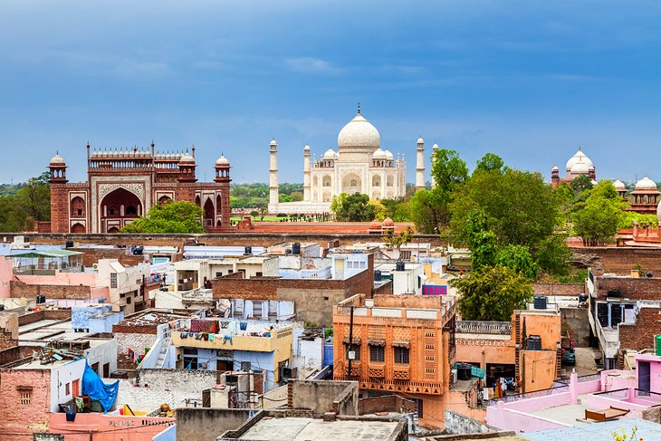 Vista sobre la ciudad vieja de Agra